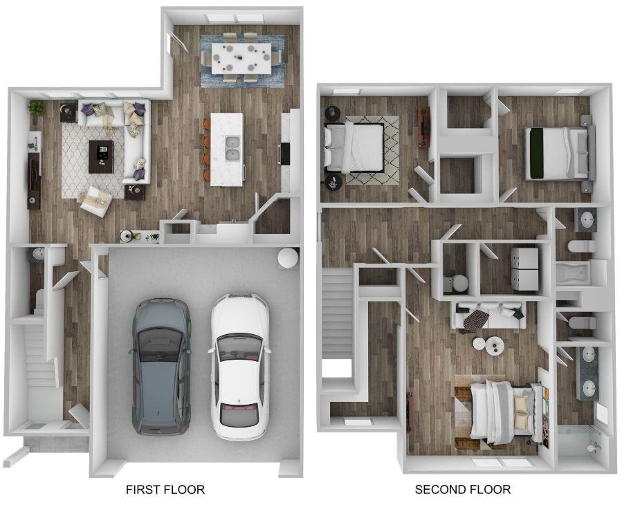 The Darwin floor plan with room layout and dimensions