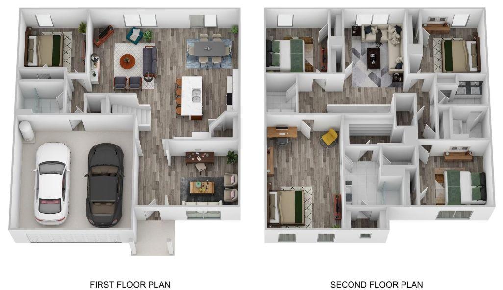 The Hayden floor plan with room layout and dimensions