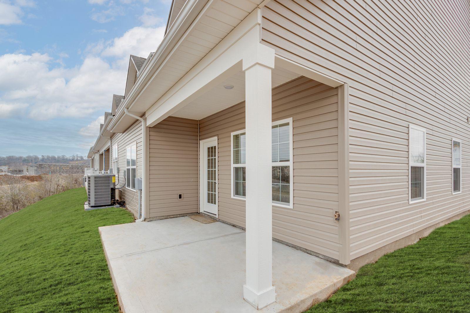 Preston Park community exterior showing landscaping and architectural details in Maryville