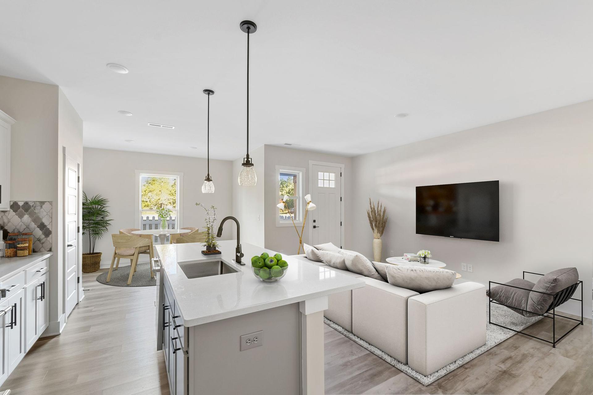 Allston community exterior showing landscaping and architectural details in Rock Hill